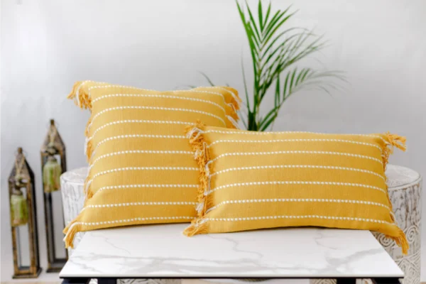 Boho Fringe Cushion Covers | Aesthetic Macrame Throw Pillow Covers for Home Decor - Image 4