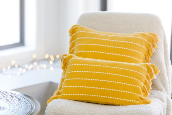 Boho Fringe Cushion Covers | Aesthetic Macrame Throw Pillow Covers for Home Decor - Image 2