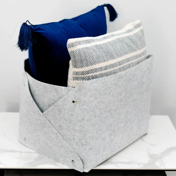 Felt Storage Box | Durable Rectangular Organizer for Clothes, Toys & Accessories - Image 2