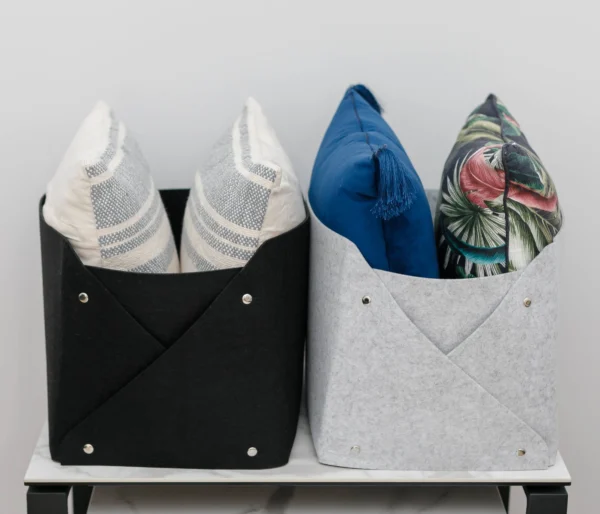Felt Storage Box | Durable Rectangular Organizer for Clothes, Toys & Accessories - Image 3